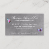 ファンタジー赤毛美しいバラ女性の名刺 名刺 (裏面)