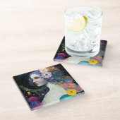 ファンタジー超現実宇宙女神 ガラスコースター (アングル)