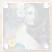 ファンタジー超現実宇宙女神 ガラスコースター (裏面)