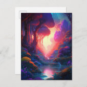 ファンタジー造林超カラフルリアル葉書 ポストカード (正面/裏面)