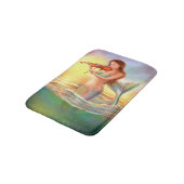 ファンタジー遊の人魚のバイオリン日没バスマット バスマット (アングル)