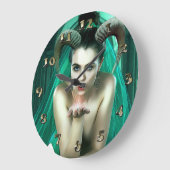 ファンタジー遊トランプのポーカー ラージ壁時計 (傾斜)