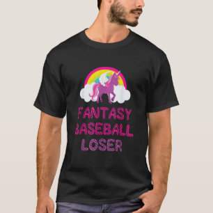 ファンタジー野球の負けユニコーン選手 Tシャツ