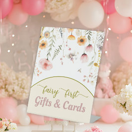 ファンタジー野草妖精の最初のギフトペデスタルサイン 台座サイン