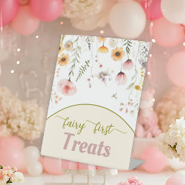 ファンタジー野草妖精の最初のペデスタルサイン 台座サイン