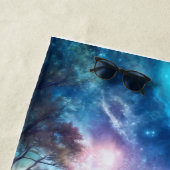 ファンタジー銀河系ポータル – 神秘的な出入り口 ビーチタオル (インサイチュ)