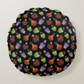 ファンタジー錬金術インスパイア投げ ラウンドクッション (正面)