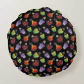 ファンタジー錬金術インスパイア投げ ラウンドクッション (裏面)