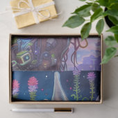 ファンタジー陸上フローラデザイン分離 薄葉紙 (ギフト)