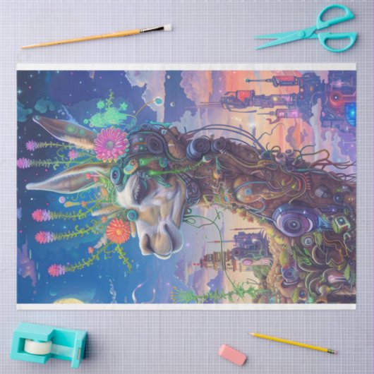 ファンタジー陸上フローラデザイン分離 薄葉紙 (クラフト)