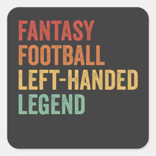 ファンタジー離れサッカーレジェンドおもしろいレトロ スクエアシール