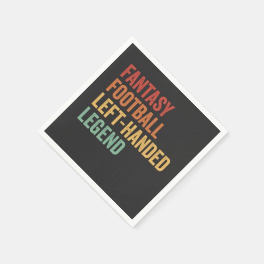ファンタジー離れサッカーレジェンドおもしろいレトロ スタンダードカクテルナプキン (角)