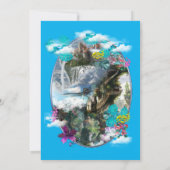 ファンタジー雲の他の世界サンキューカード サンキューカード (裏面)