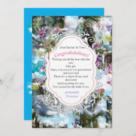 ファンタジー雲の他の世界サンキューカード サンキューカード