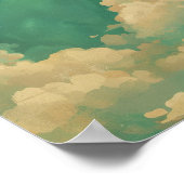 ファンタジー雲の空の夢想家のアートプリント ポスター (角)