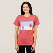 ファンタジー風景の逃避 女性用Tシャツ トライブレンドTシャツ (正面全面)