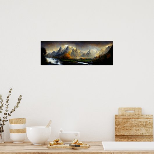 ファンタジー風景ポスター ポスター (キッチン)