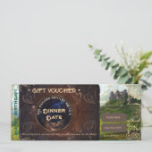 ファンタジー風景ヴィンテージロマンチックなギフト券 (スタンド正面)