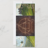 ファンタジー風景ヴィンテージロマンチックなギフト券 (裏面)