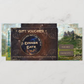 ファンタジー風景ヴィンテージロマンチックなギフト券 (正面/裏面)