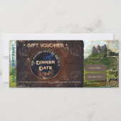 ファンタジー風景ヴィンテージロマンチックなギフト券 (正面)