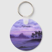 ファンタジー風景紫 キーホルダー (裏面)