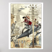 ファンタジー飛んでいる機械ポスター ポスター (正面)