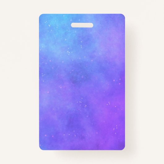 ファンタジー飾り紫の顔三日月 バッジ (裏面)