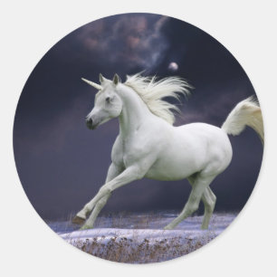 ファンタジー馬:ユニコーン ラウンドシール