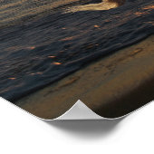 ファンタジー馬：夕日 ポスター (角)