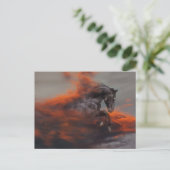 ファンタジー馬：雲 ポストカード (スタンド正面)