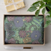 ファンタジー魅力的カラフルの詳細なドードル花 薄葉紙 (ギフト)