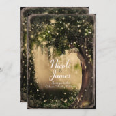 ファンタジー魅惑の愛の森ヴィンテージウェディング 招待状 (正面/裏面)