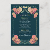 ファンタジー魅惑フローラ庭園の結婚式の指示 エンクロージャーカード (正面)