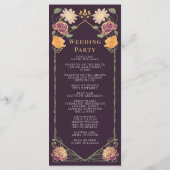 ファンタジー魅惑フローラ庭園の結婚式 プログラム (裏面)