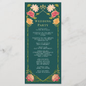 ファンタジー魅惑フローラ庭園の結婚式 プログラム (裏面)