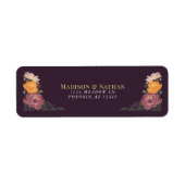 ファンタジー魅惑フローラ庭園の結婚式 ラベル (正面)