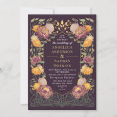 ファンタジー魅惑フローラ庭園の結婚式 招待状 (正面)