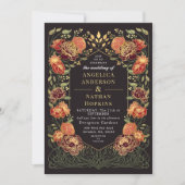 ファンタジー魅惑フローラ庭園の結婚式 招待状 (正面)