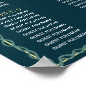 ファンタジー魅惑フローラ結婚の座席表 ポスター (角)