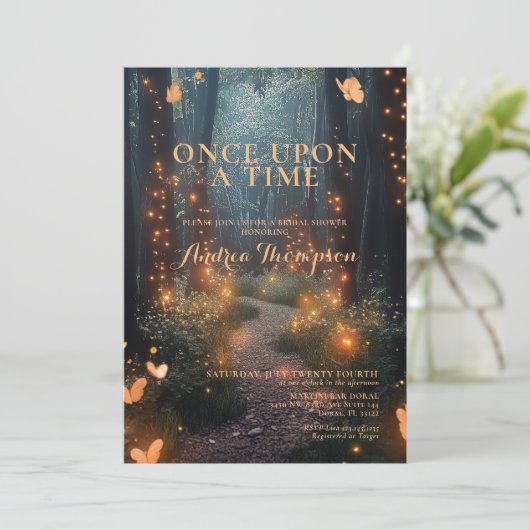 ファンタジー魅惑ブライダルシャワー 招待状 (スタンド正面)