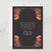 ファンタジー魅惑庭園の結婚式サンキューカード サンキューカード (裏面)