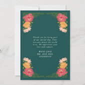 ファンタジー魅惑庭園の結婚式サンキューカード サンキューカード (裏面)