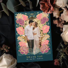 ファンタジー魅惑庭園の結婚式サンキューカード サンキューカード