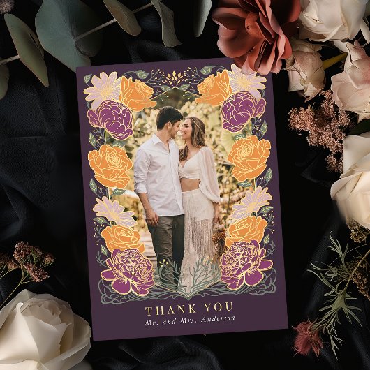 ファンタジー魅惑庭園の結婚式サンキューカード サンキューカード