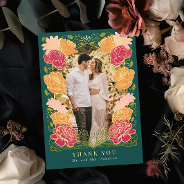 ファンタジー魅惑庭園の結婚式サンキューカード サンキューカード
