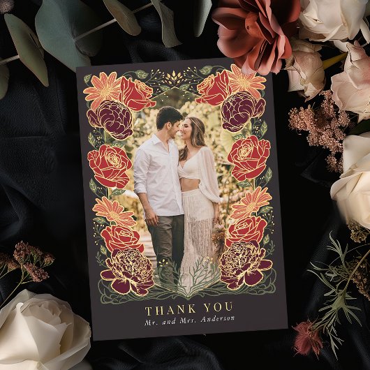 ファンタジー魅惑庭園の結婚式サンキューカード サンキューカード