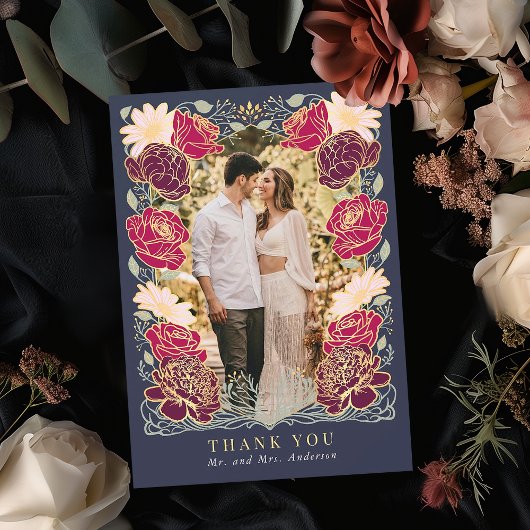 ファンタジー魅惑庭園の結婚式サンキューカード サンキューカード