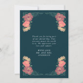 ファンタジー魅惑庭園の結婚式サンキューカード サンキューカード (裏面)