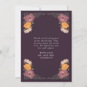 ファンタジー魅惑庭園の結婚式サンキューカード サンキューカード (裏面)